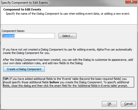 Component To Edit Calendar Events